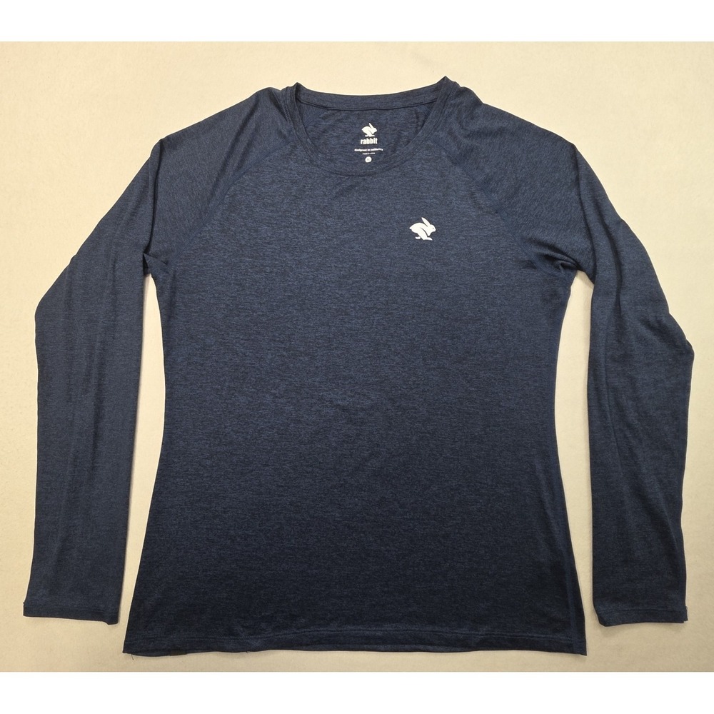 Rabbit Running EZ Tee Shirt Men XL Long Sleeve Lightweight Soft LIMITED USE Blue